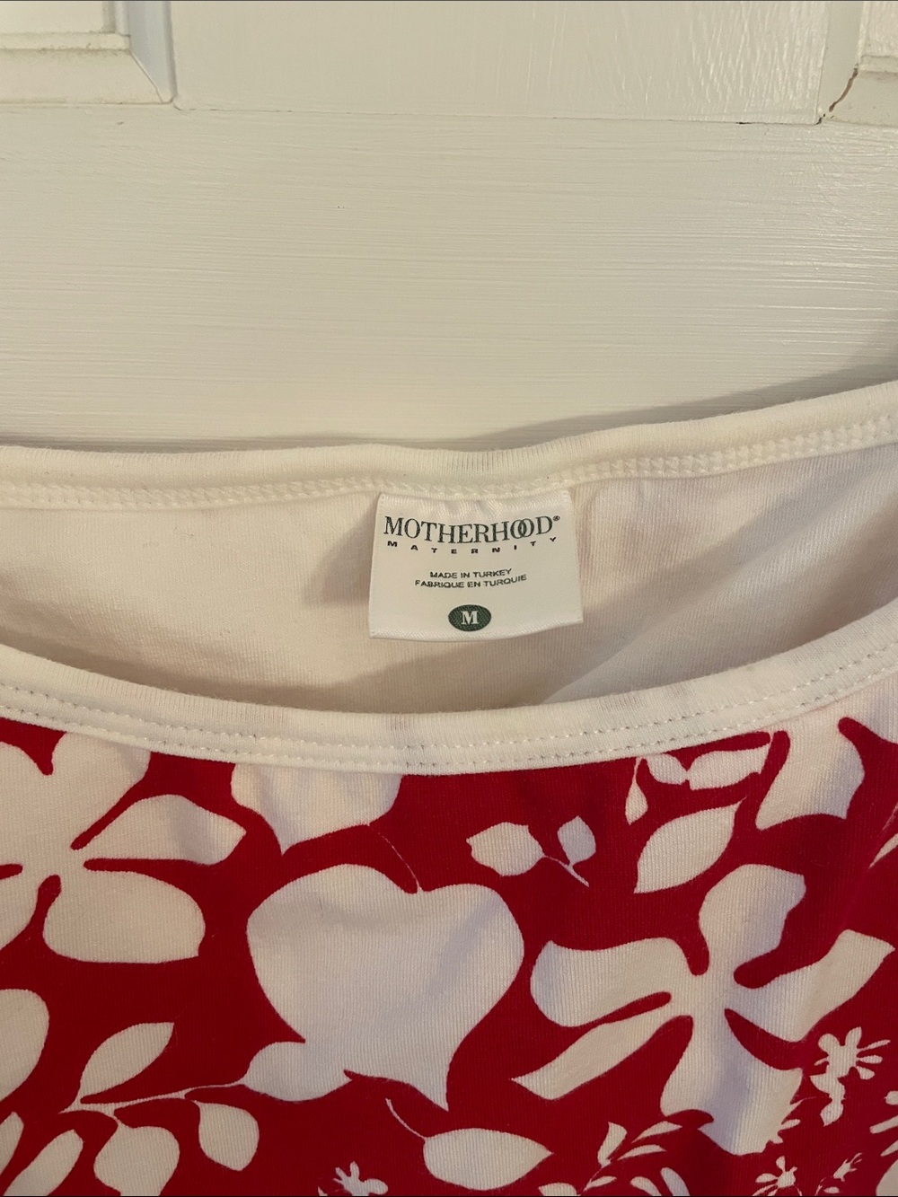 Motherhood Maternity Red and White Floral Kids Skirt